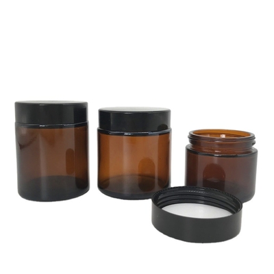 Empty Household Products 50g 60g 100g 270g 500g Amber Candle Making Container Glass Jar With Lid