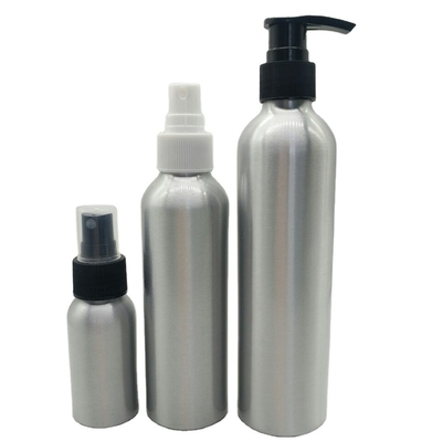 Eco-friendly Black Aluminum Spray Bottle 30ml 50ml 100ml 150ml 250ml 500ml 8oz Aluminum Spray Bottle Hand Wash Bottle With Sprayer