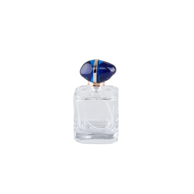 Cosmetic wholesales OEM/ODM luxury fancy bottle for perfume 30ml 50ml perfume bottle blue perfume bottle for sale