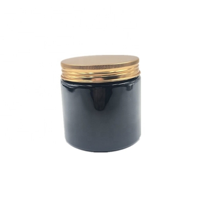 Black empty plastic cream jar skin care cream 50g 80g 120g 150g 200g 250g with gold cap/mask container/lucifuge wild mouth cosmetic packaging