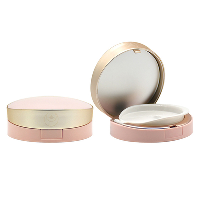 Wholesale 15ml Disposable Plastic BB Air Cushion Cosmetic Packaging Base Logo Pink Pressed Empty Blush Powder Compact Case